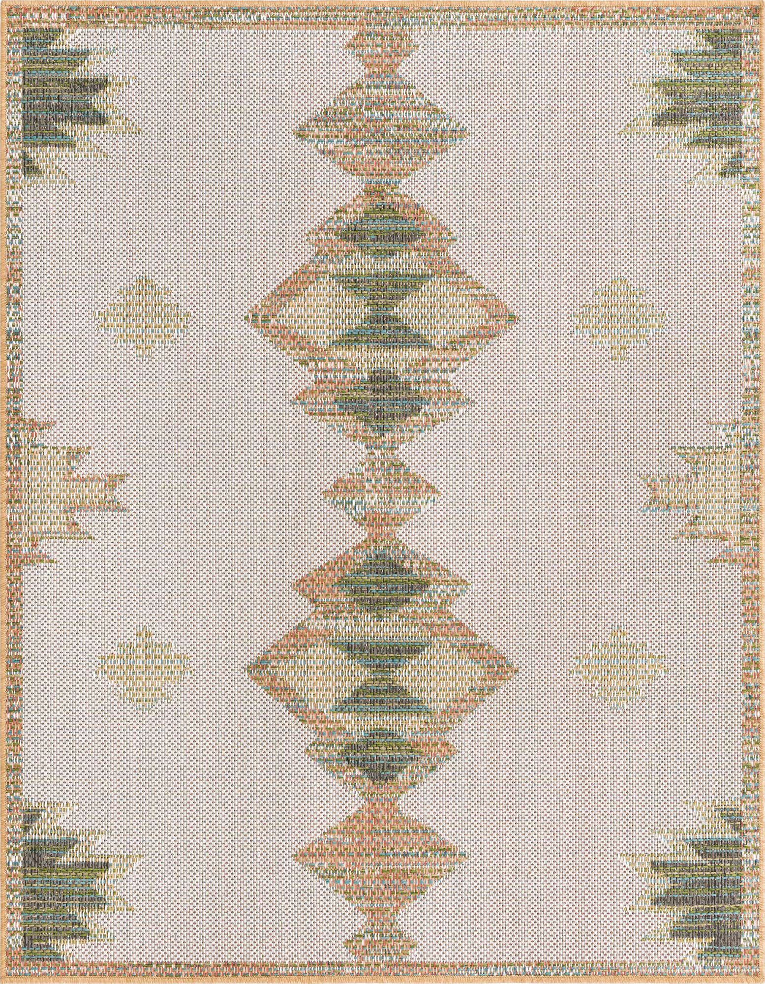 5' 3 x 5' 3 Easy-Clean Baja Indoor / Outdoor Square Rug