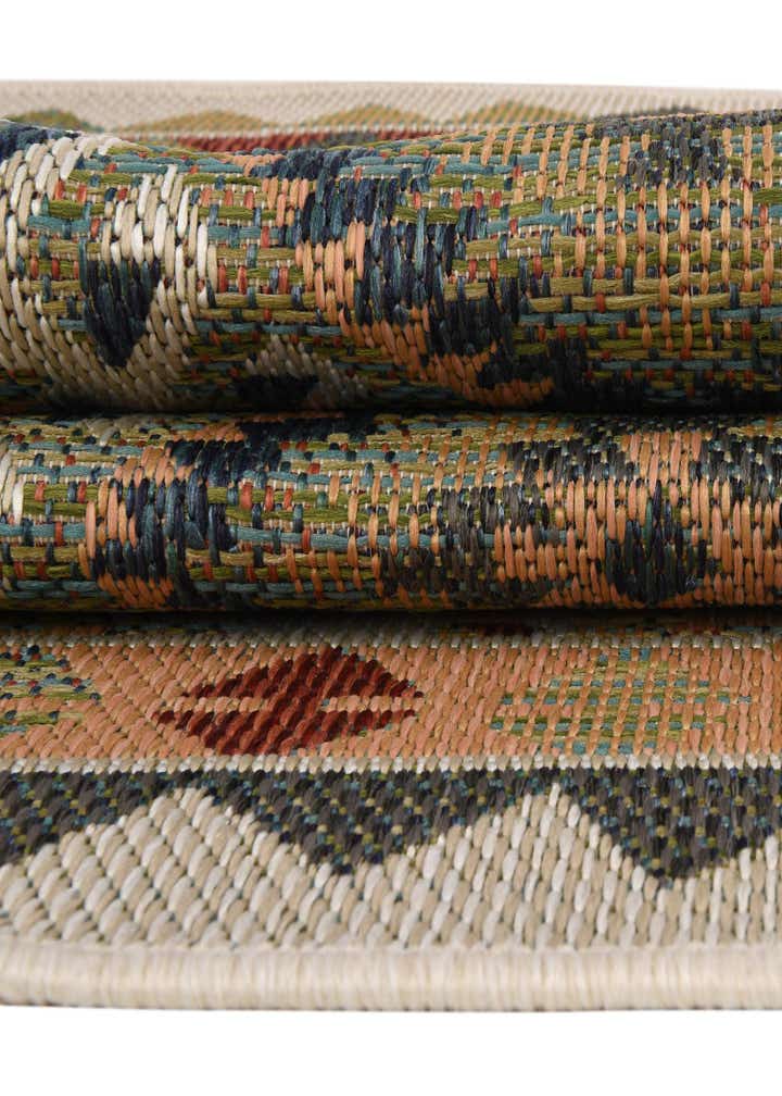 5' 3 x 5' 3 Easy-Clean Baja Indoor / Outdoor Square Rug