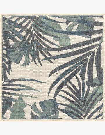 5' 3 x 5' 3 Easy-Clean Baja Indoor / Outdoor Square Rug