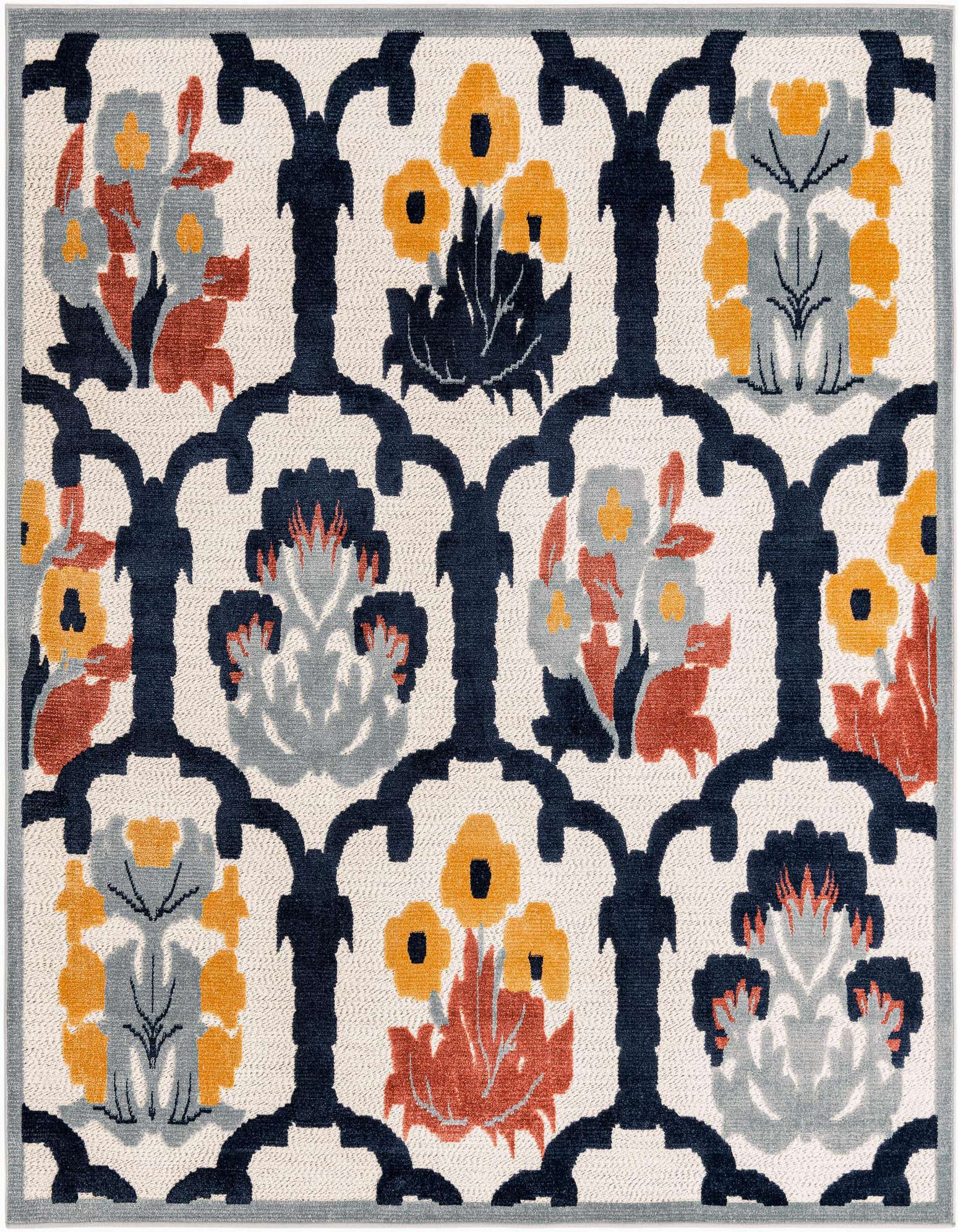 7' 10 x 7' 10 Easy-Clean Belize Indoor / Outdoor Square Rug
