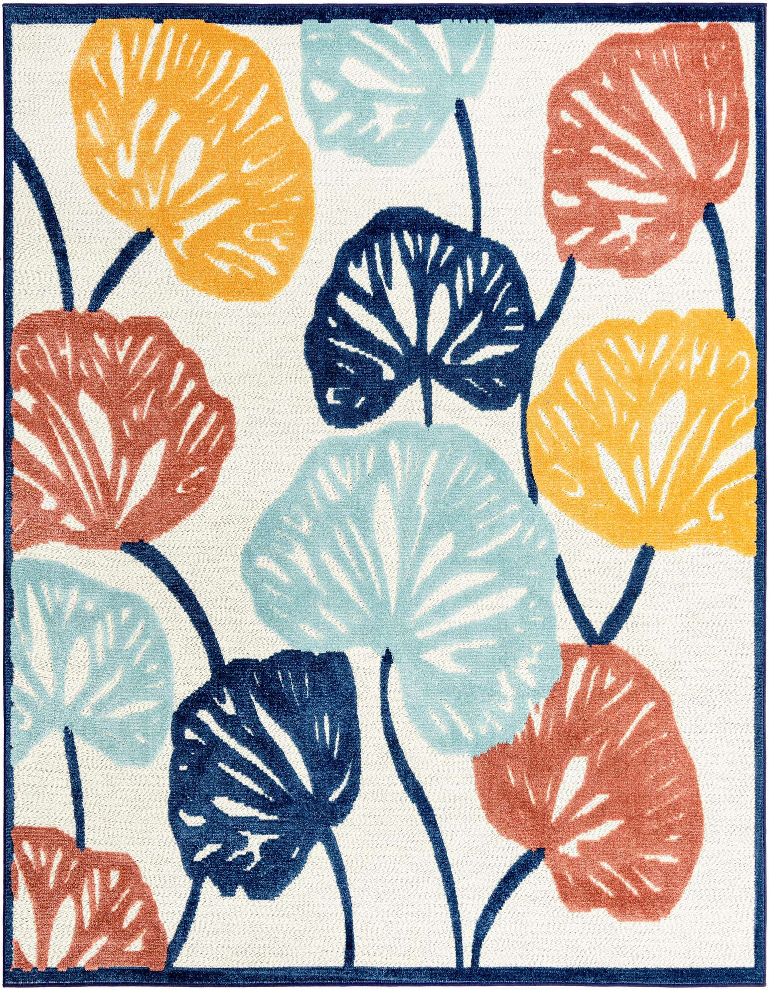 7' 10 x 7' 10 Easy-Clean Belize Indoor / Outdoor Square Rug