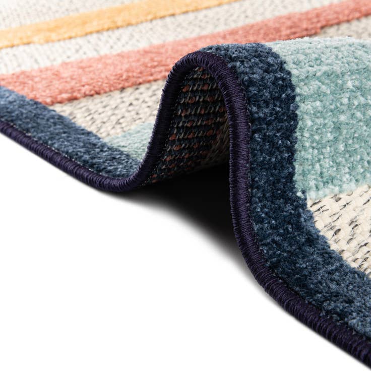 Detail image of 5' 3 x 5' 3 Easy-Clean Belize Indoor / Outdoor Square Rug