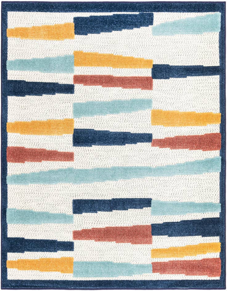 Detail image of 5' 3 x 5' 3 Easy-Clean Belize Indoor / Outdoor Square Rug