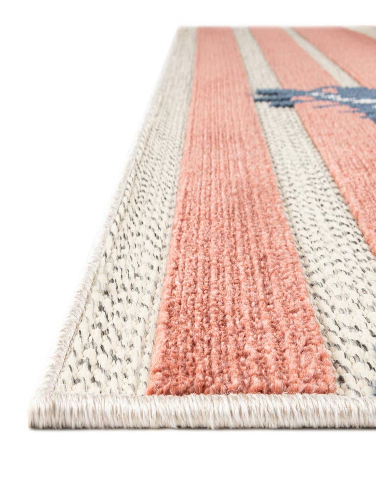 Detail image of 5' 3 x 5' 3  Washable Belize Indoor / Outdoor Square Rug