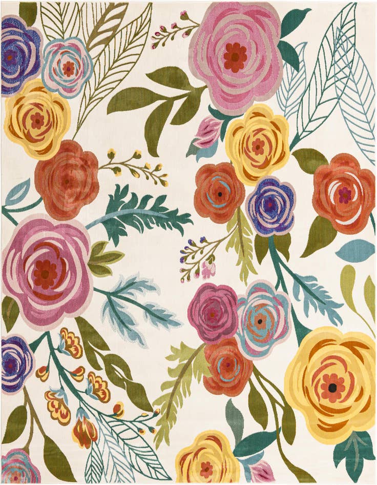 Detail image of 4' x 4' Blossom Square Rug