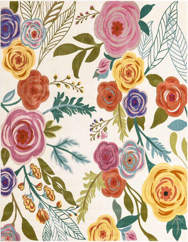 Detail image of 5' 3 x 5' 3 Blossom Square Rug