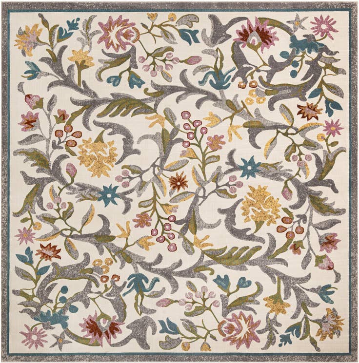 Detail image of 8' x 8' Blossom Square Rug