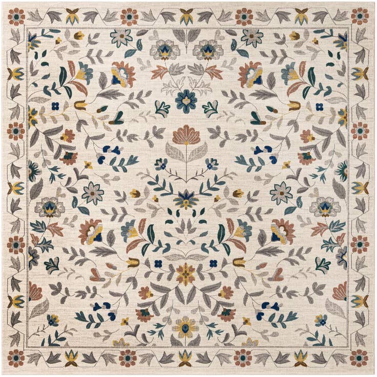 Detail image of 8' x 8' Blossom Square Rug