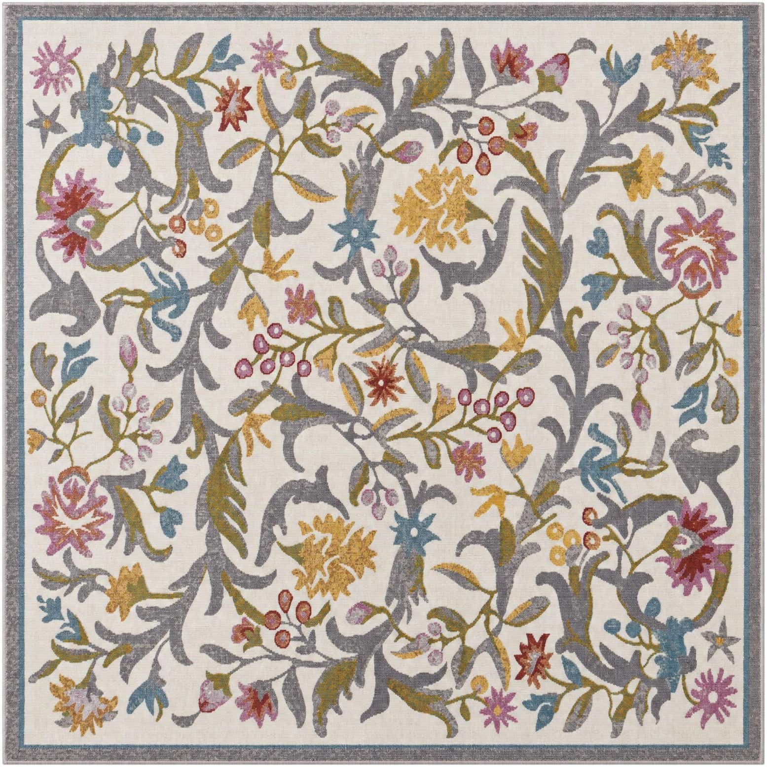 185cm x 185cm Blossom Alfombra Cuadrado