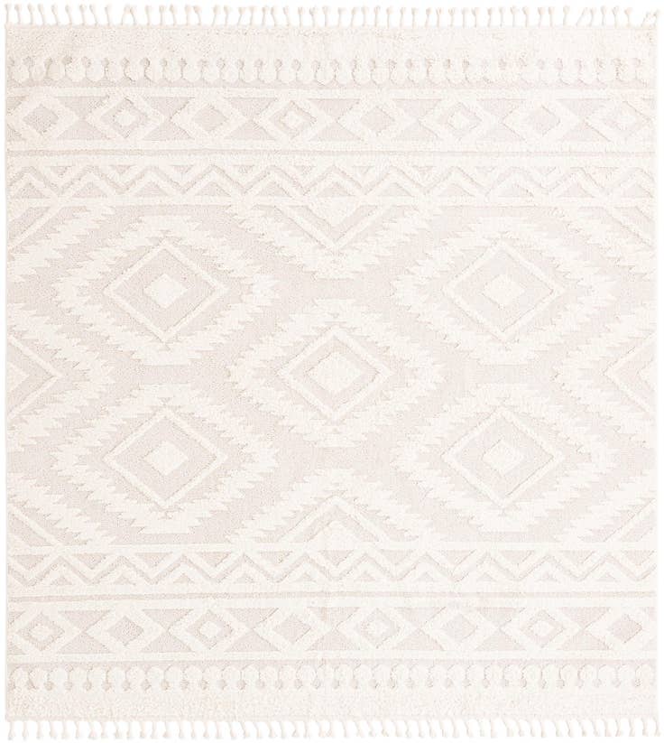 Detailfoto van 305cm x 305cm Boho Vierkant Vloerkleed