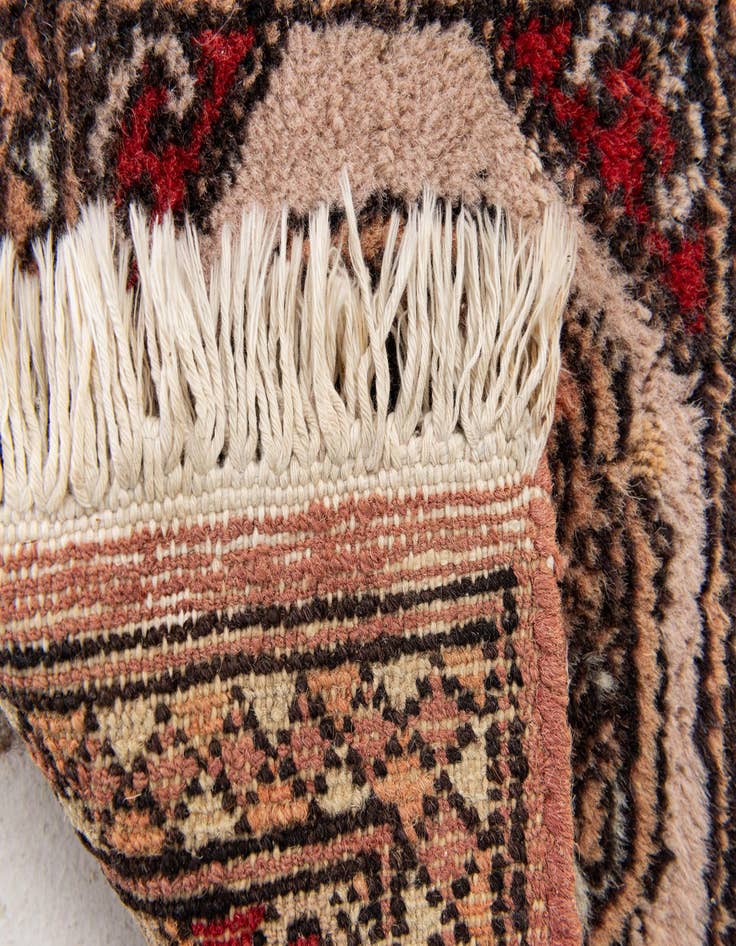 Detail image of 1' x 1' Hand Knotted Bokhara Wool Square Rug