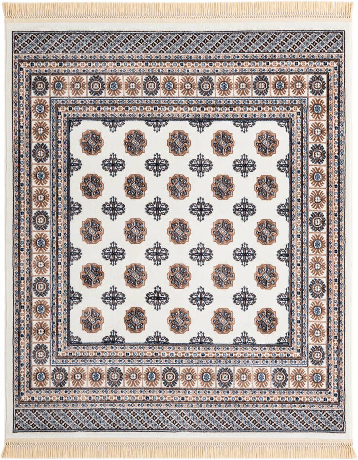 Detail image of 6' x 6' Bokhara Square Rug