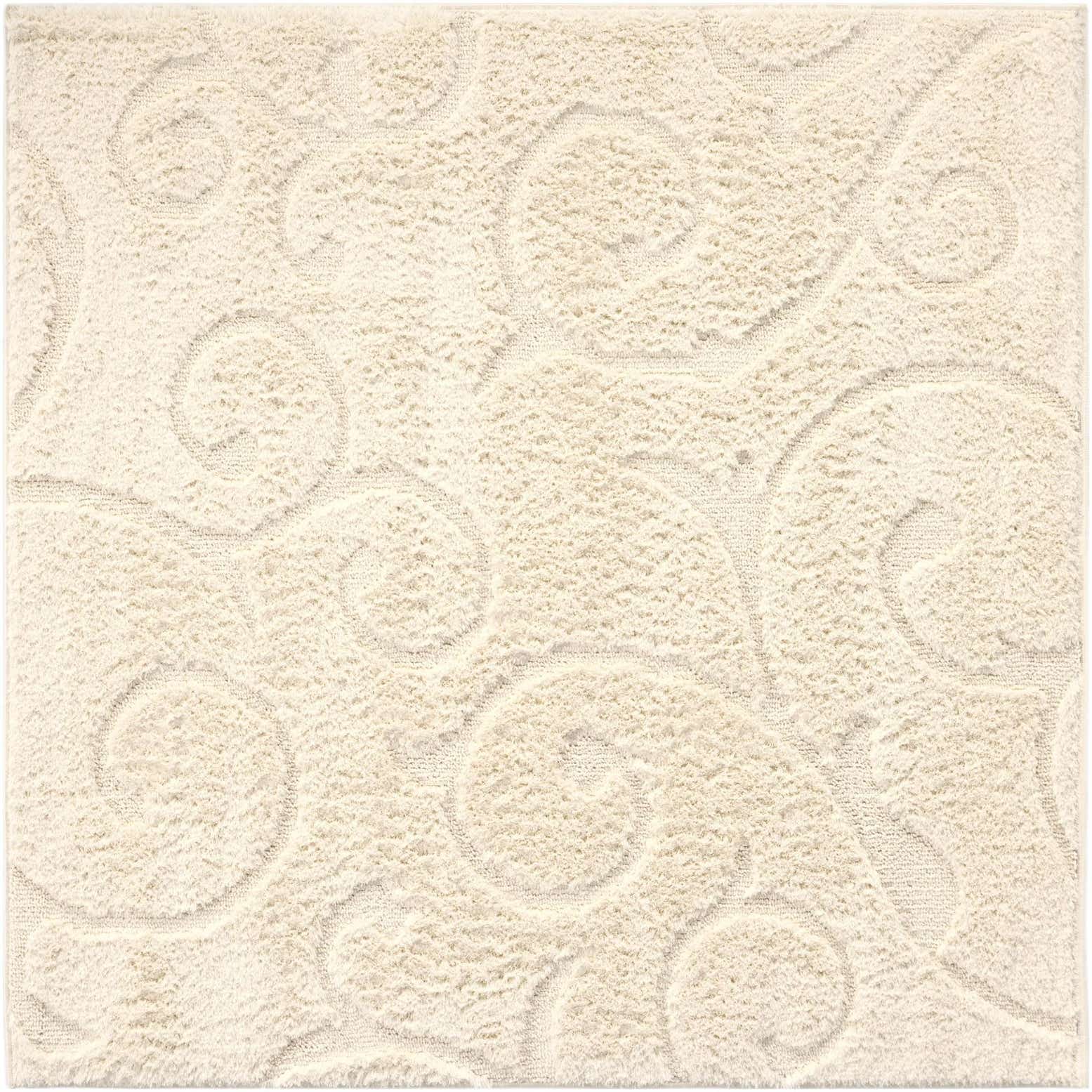 5' x 5' Botanical Shag Square Rug