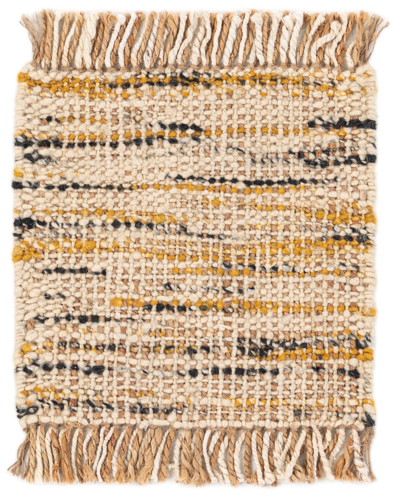 1' 7 x 1' 7 Handmade Braided Jute Square Rug