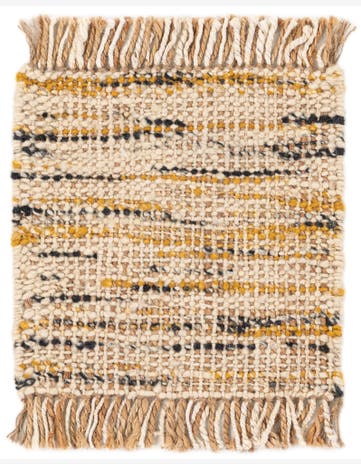 1' 7 x 1' 7 Handmade Braided Jute Square Rug