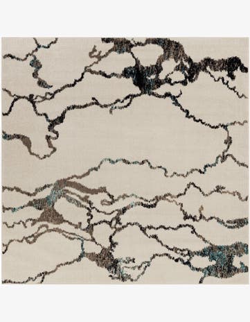 Ivory Carrington Square Rug