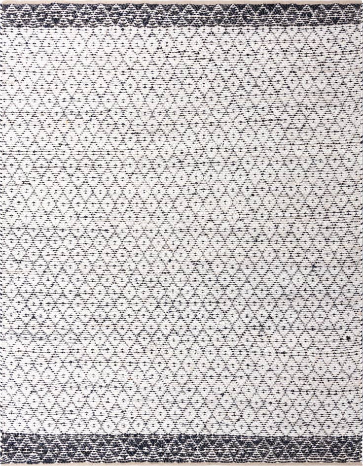 Detail image of 10' x 10' Hand Woven Chindi Trellis Square Rug