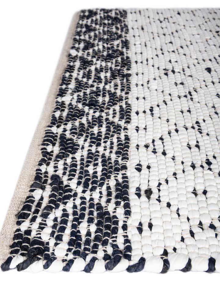305cm x 305cm Handgewebt Chindi Trellis Quadrat Teppich