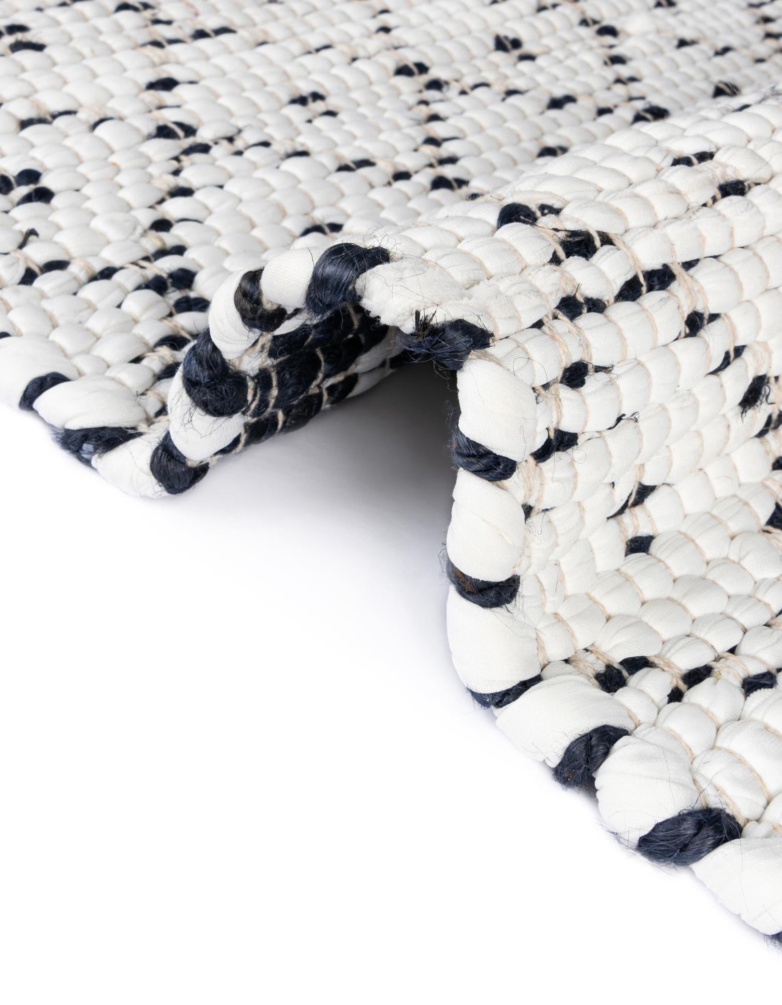10' x 10' Hand Woven Chindi Trellis Square Rug