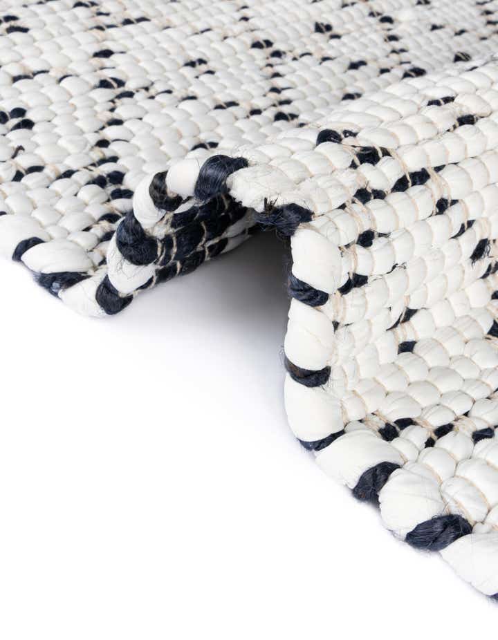 305cm x 305cm Handgewebt Chindi Trellis Quadrat Teppich