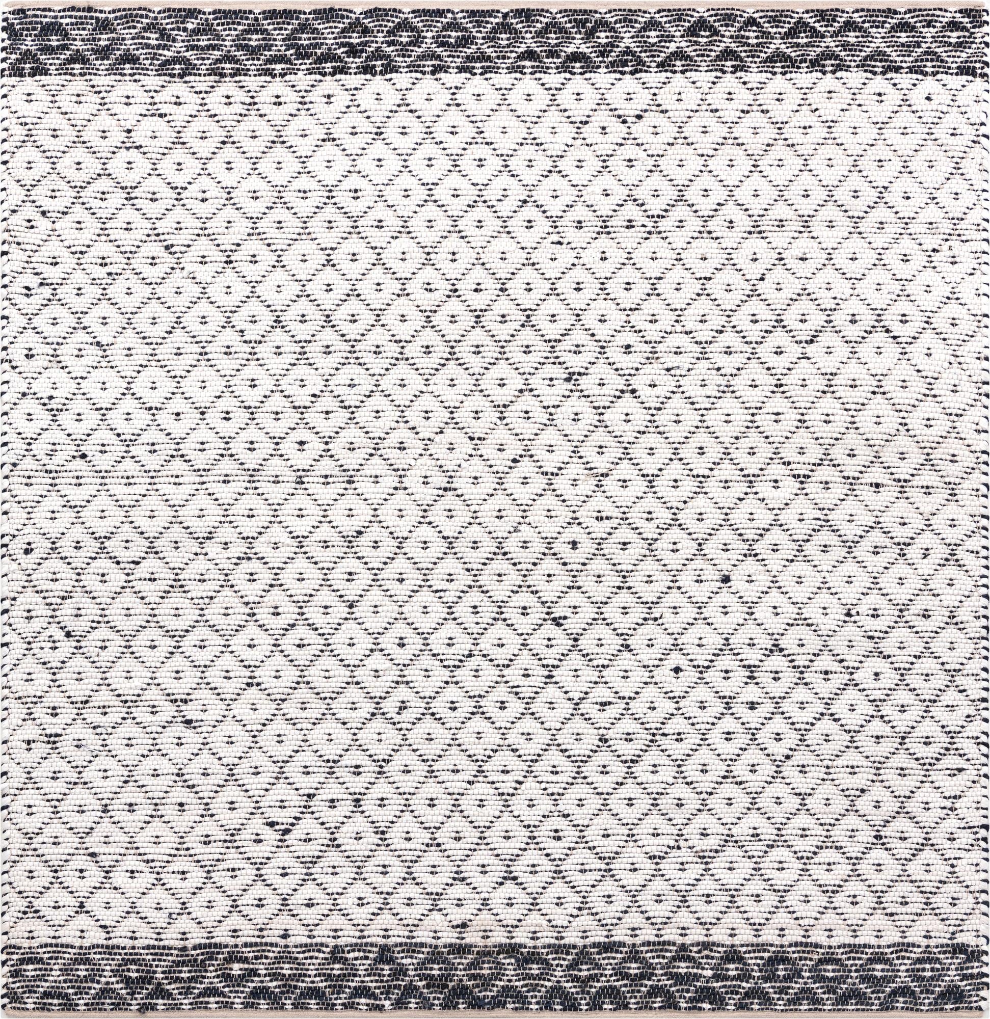 8' x 8'  Hand Woven Chindi Trellis Square Rug