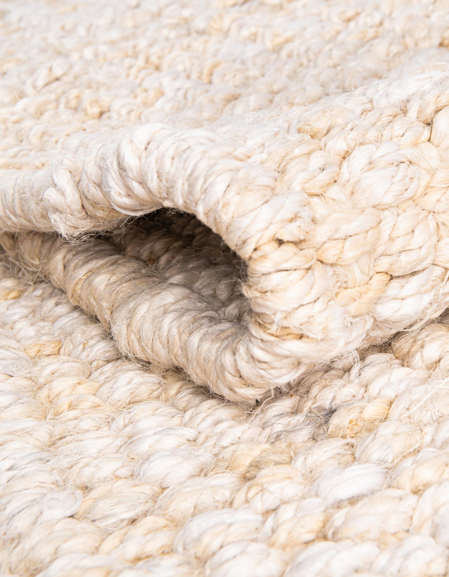 10' x 10' Hand Woven Chunky Jute Square Rug