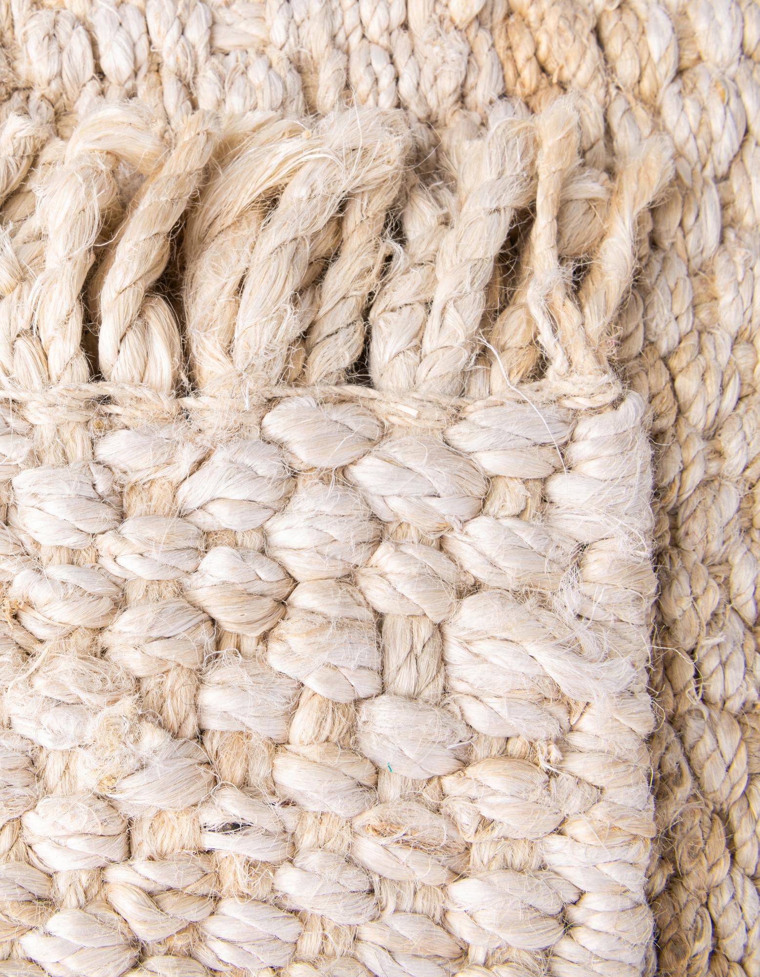 10' x 10' Hand Woven Chunky Jute Square Rug