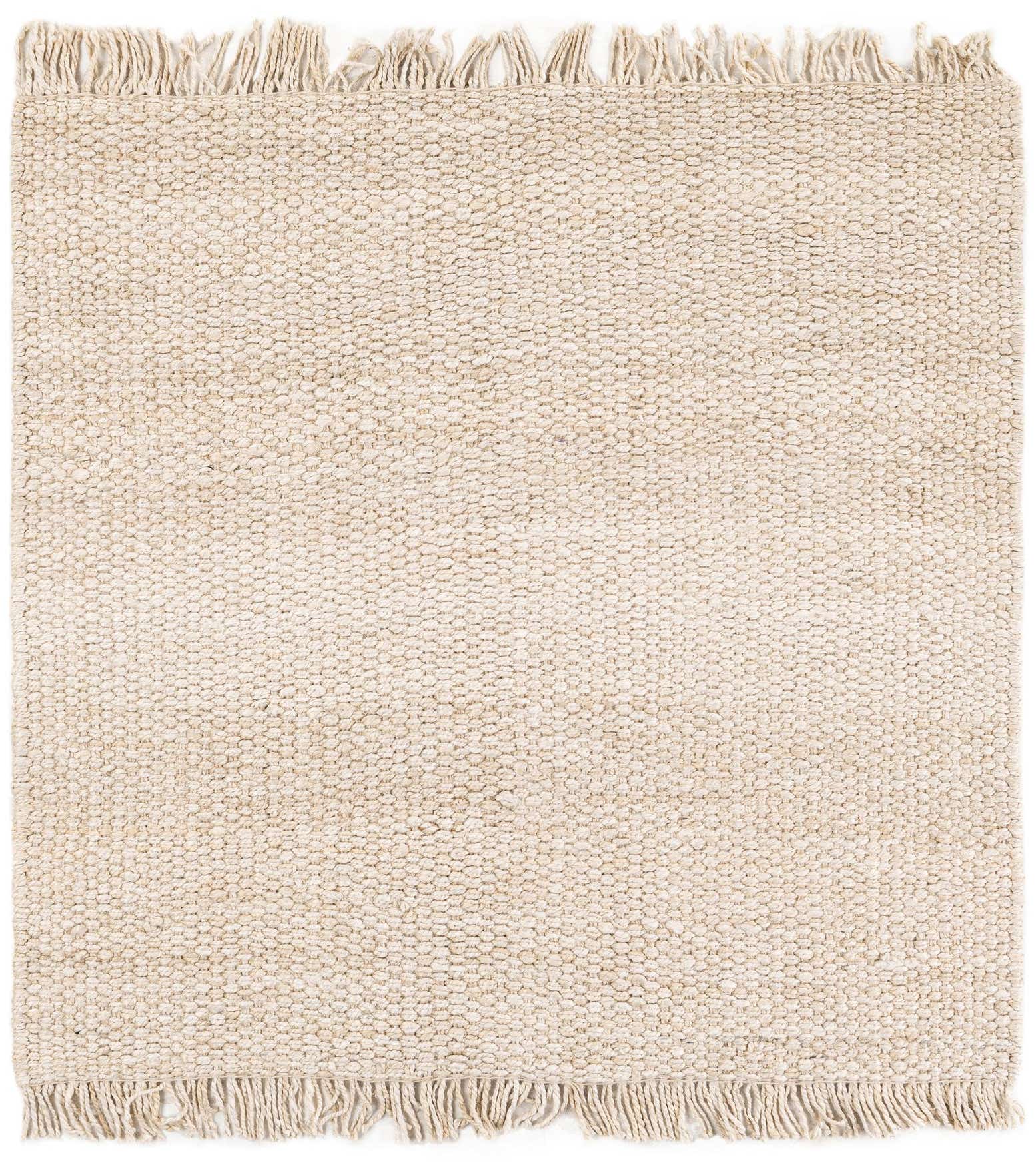 5' 1 x 5' 1 Hand Woven Chunky Jute Square Rug