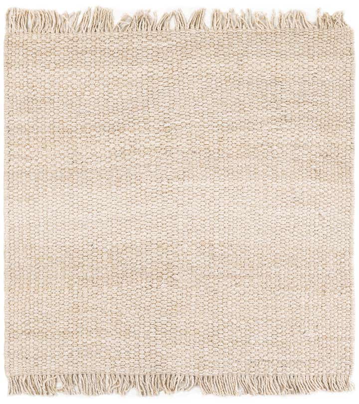 5' 1 x 5' 1 Hand Woven Chunky Jute Square Rug