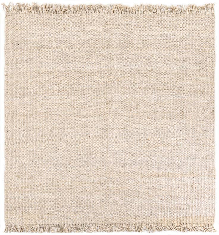 Detail image of 7' 10 x 7' 10 Hand Woven Chunky Jute Square Rug
