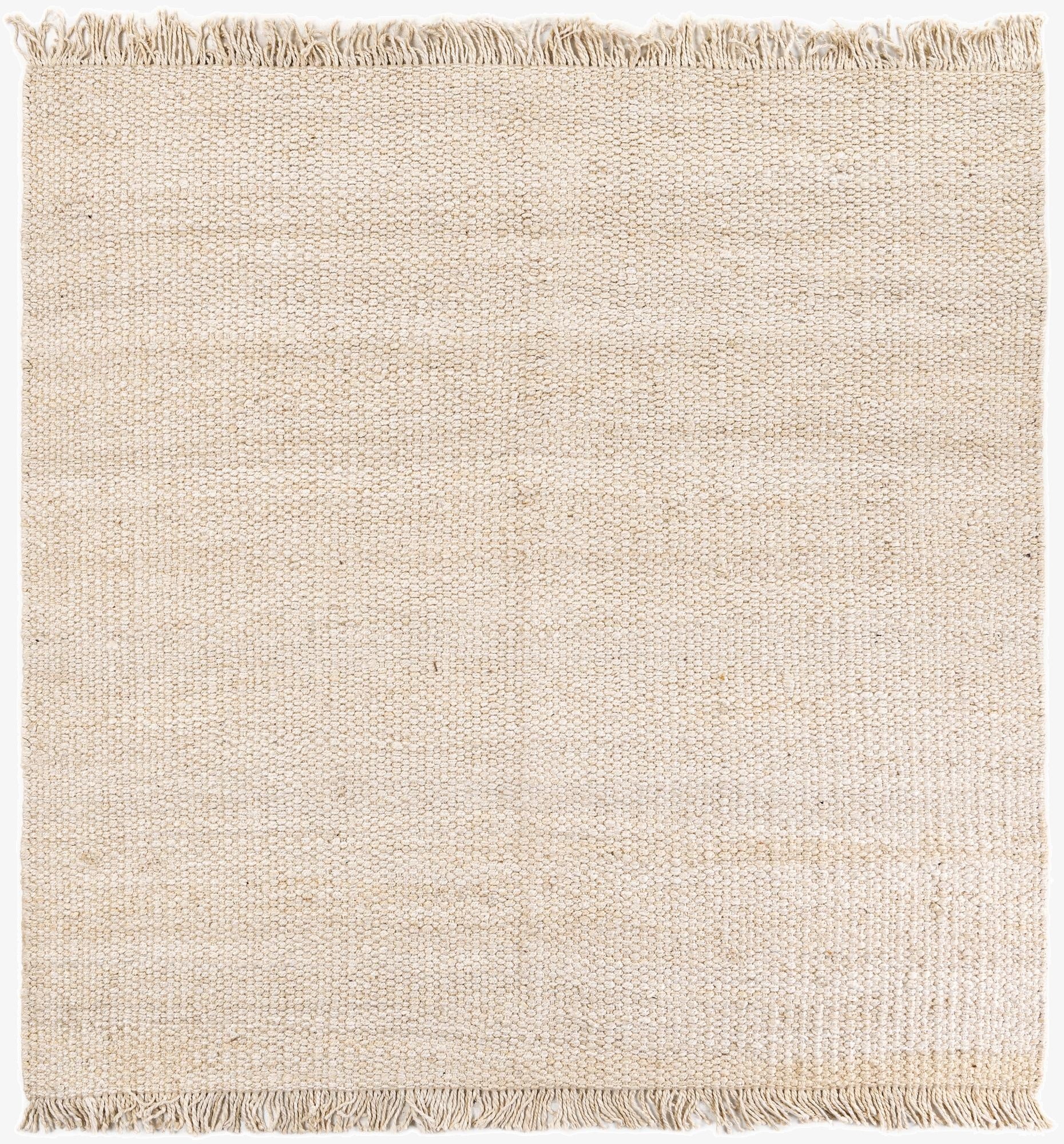 Primary image 7' 10 x 7' 10  Hand Woven Chunky Jute Square Rug