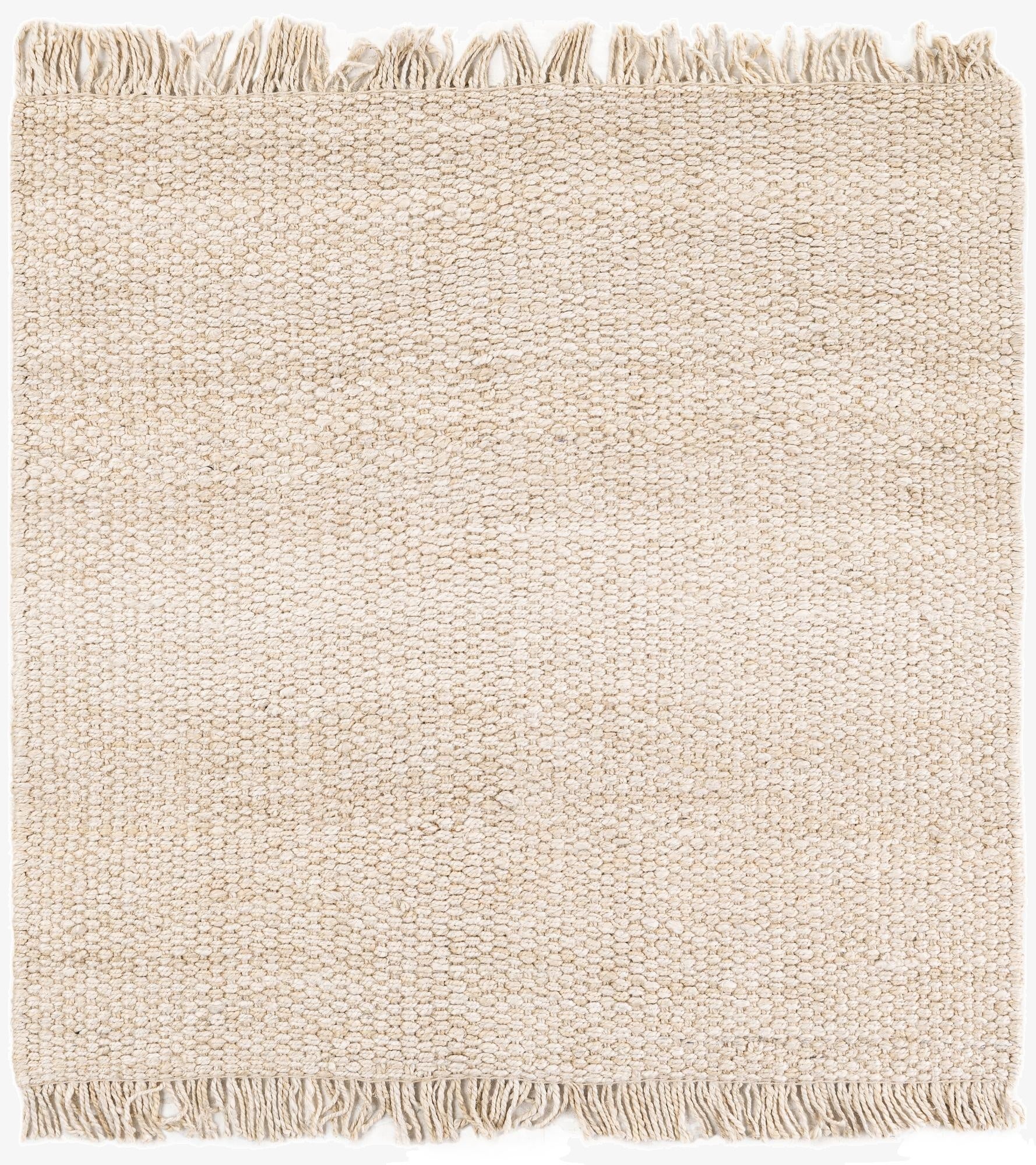 Primary image 155cm x 155cm  Hand Woven Chunky Jute Square Rug