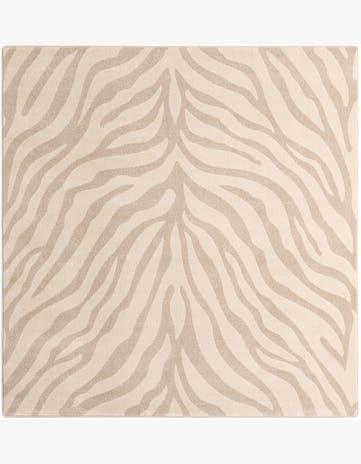 Ivory Contour Square Rug