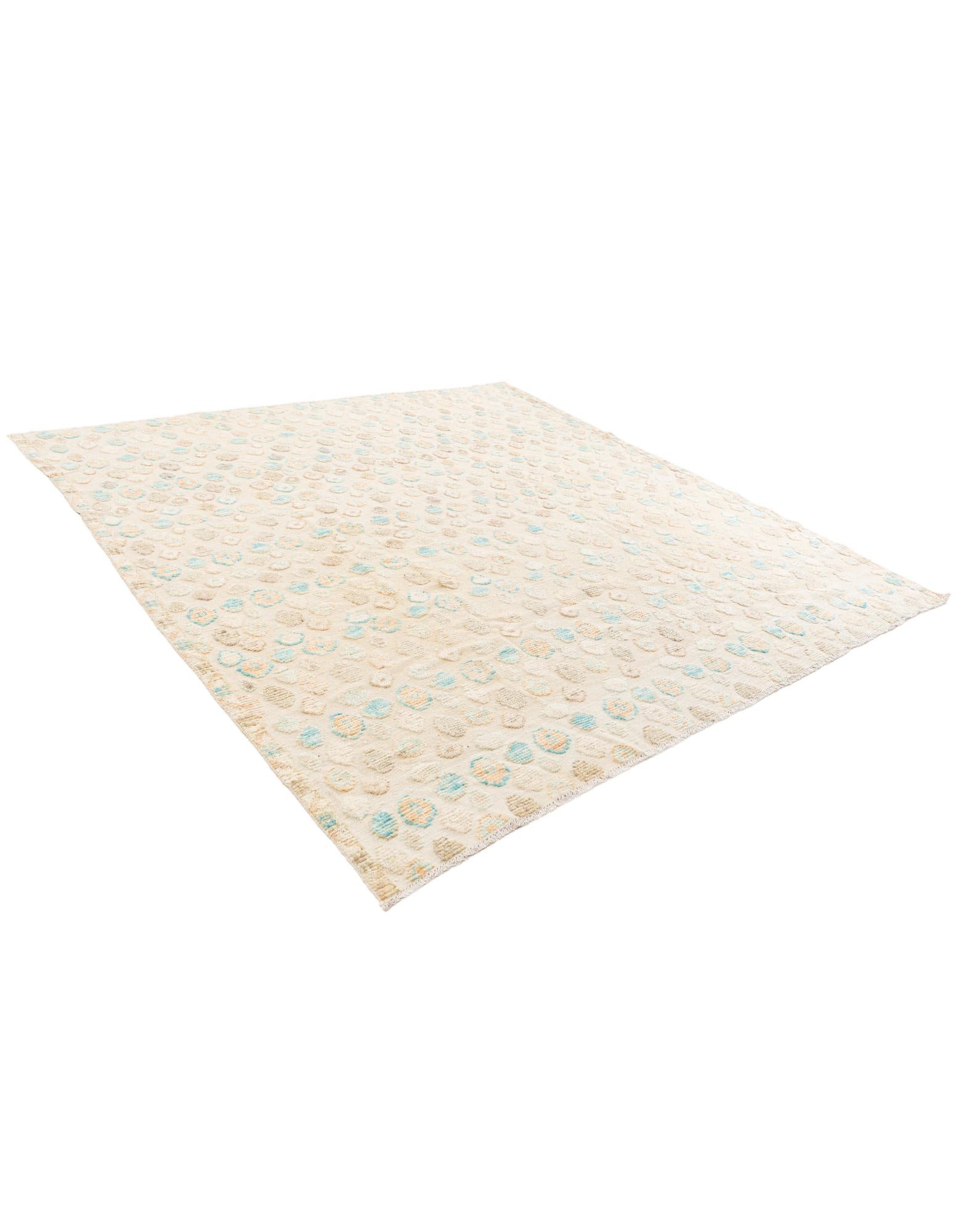 8' 8 x 8' 10 Hand Knotted Darya Wool Square Rug