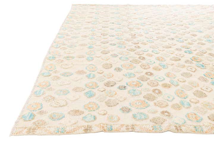 8' 8 x 8' 10 Hand Knotted Darya Wool Square Rug