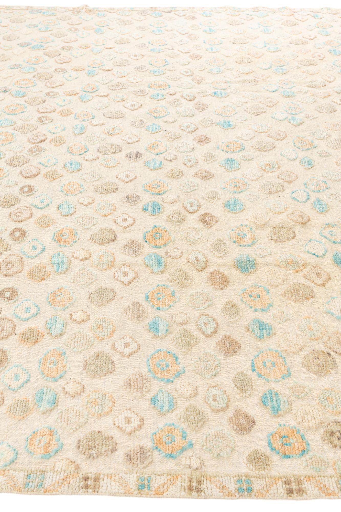 8' 8 x 8' 10 Hand Knotted Darya Wool Square Rug