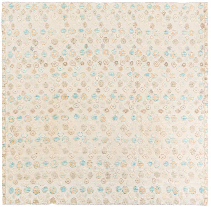 Detail image of 8' 8 x 8' 10 Hand Knotted Darya Wool Square Rug