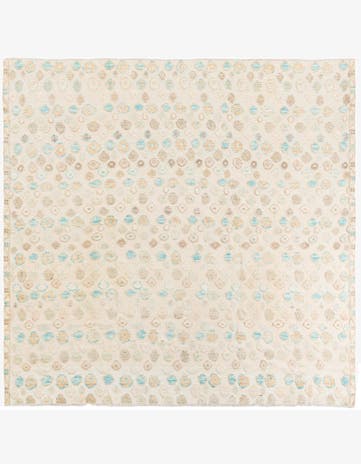 8' 8 x 8' 10 Hand Knotted Darya Wool Square Rug