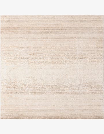 Ivory Gemstone Square Rug