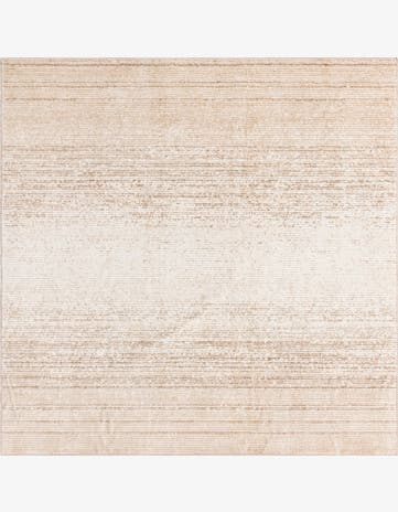 Ivory Gemstone Square Rug