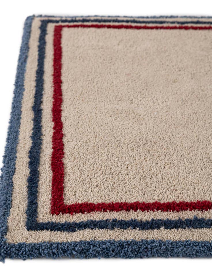 Detail image of 5' 1 x 5' 1 Handtufted Wool Square Rug