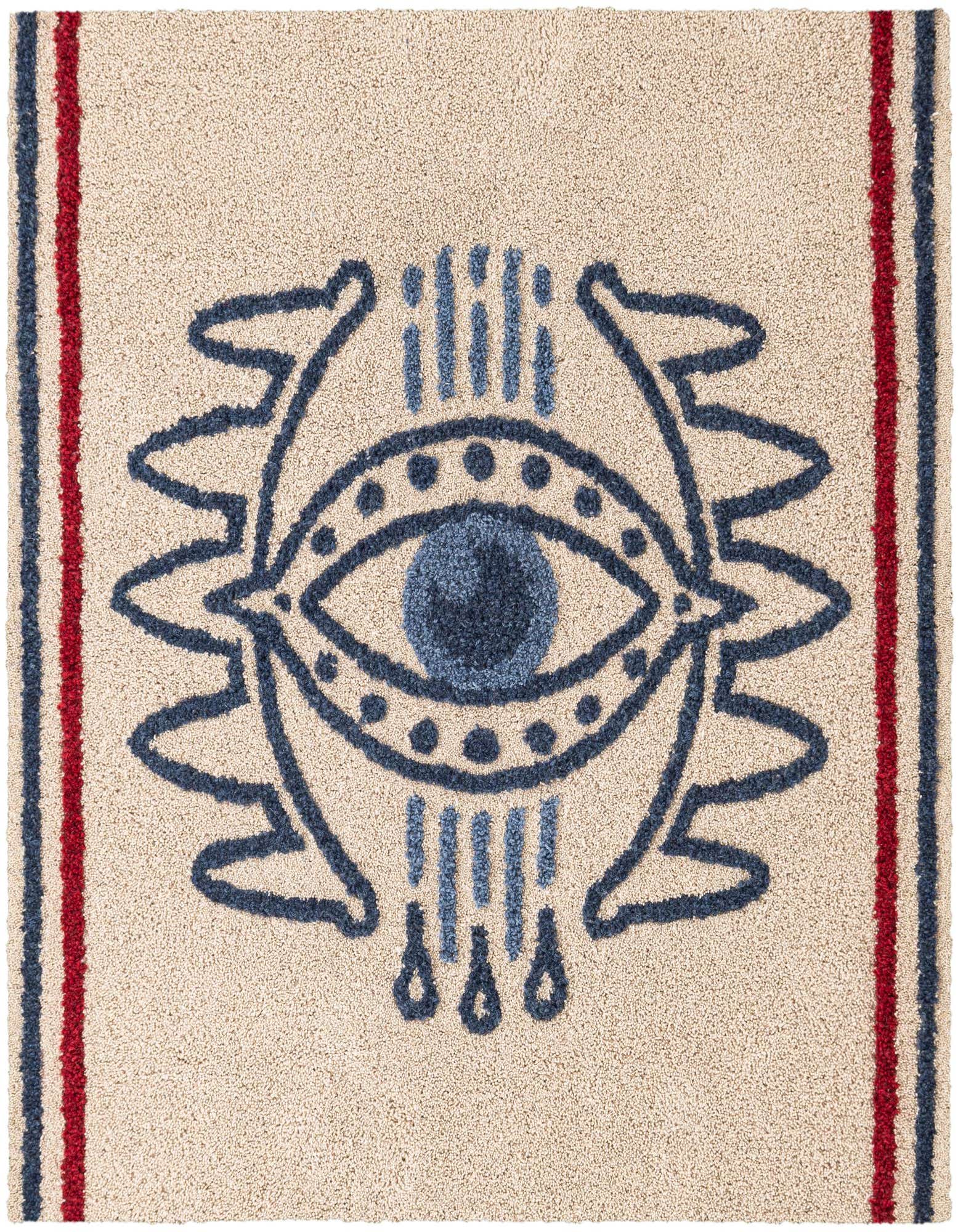 8' x 8' Handtufted Wool Square Rug