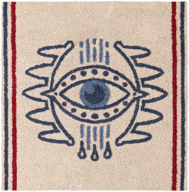 8' x 8' Handtufted Wool Square Rug