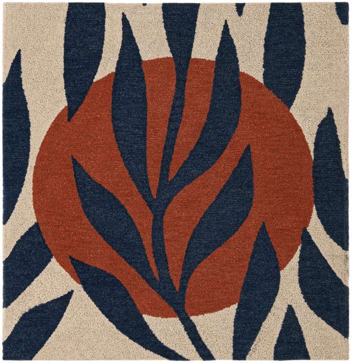 5' 1 x 5' 1 Handtufted Wool Square Rug