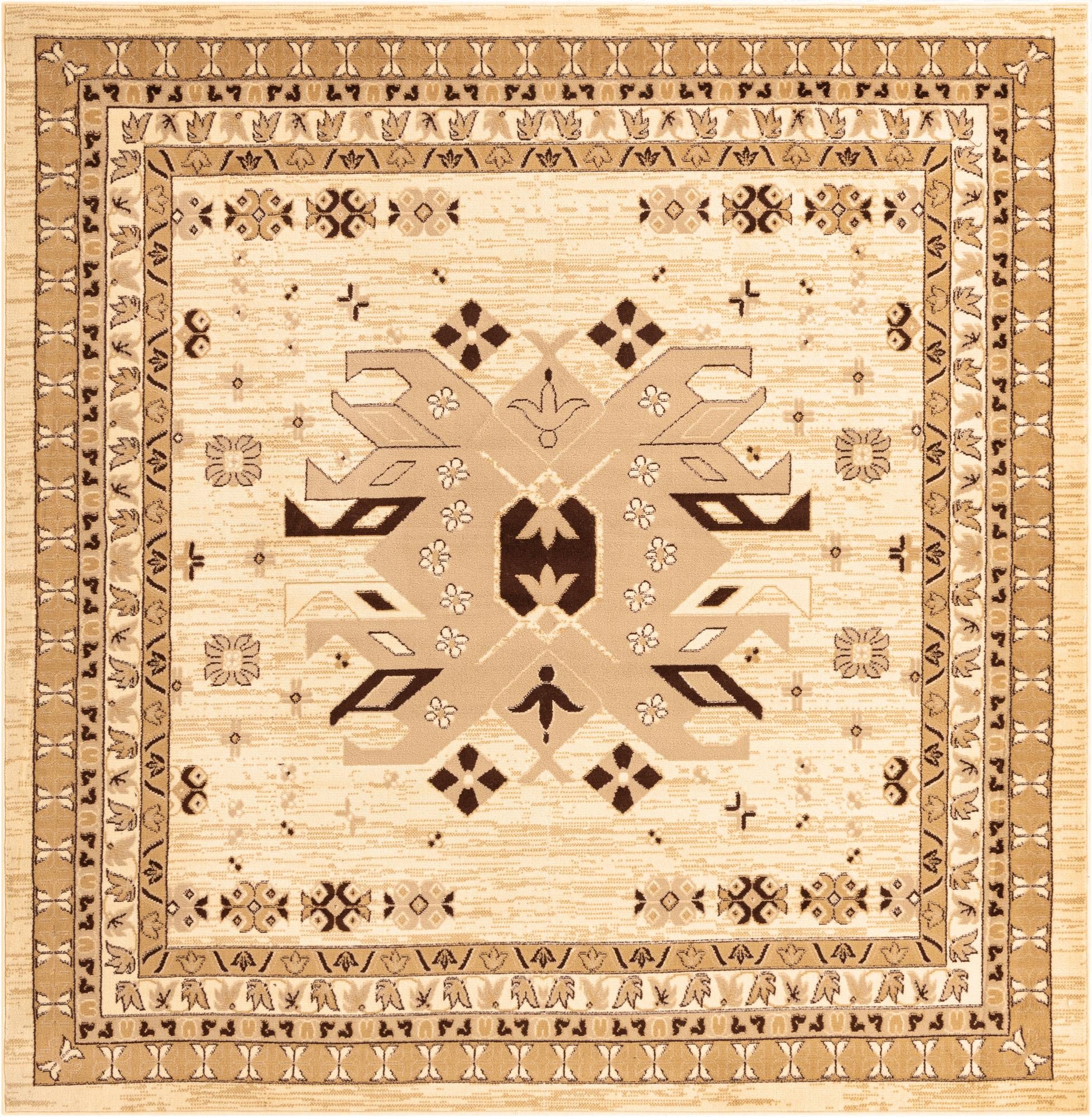 7' 10 x 7' 10 Heris Square Rug