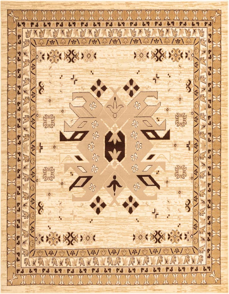 Detail image of 7' 10 x 7' 10 Heriz Design Square Rug