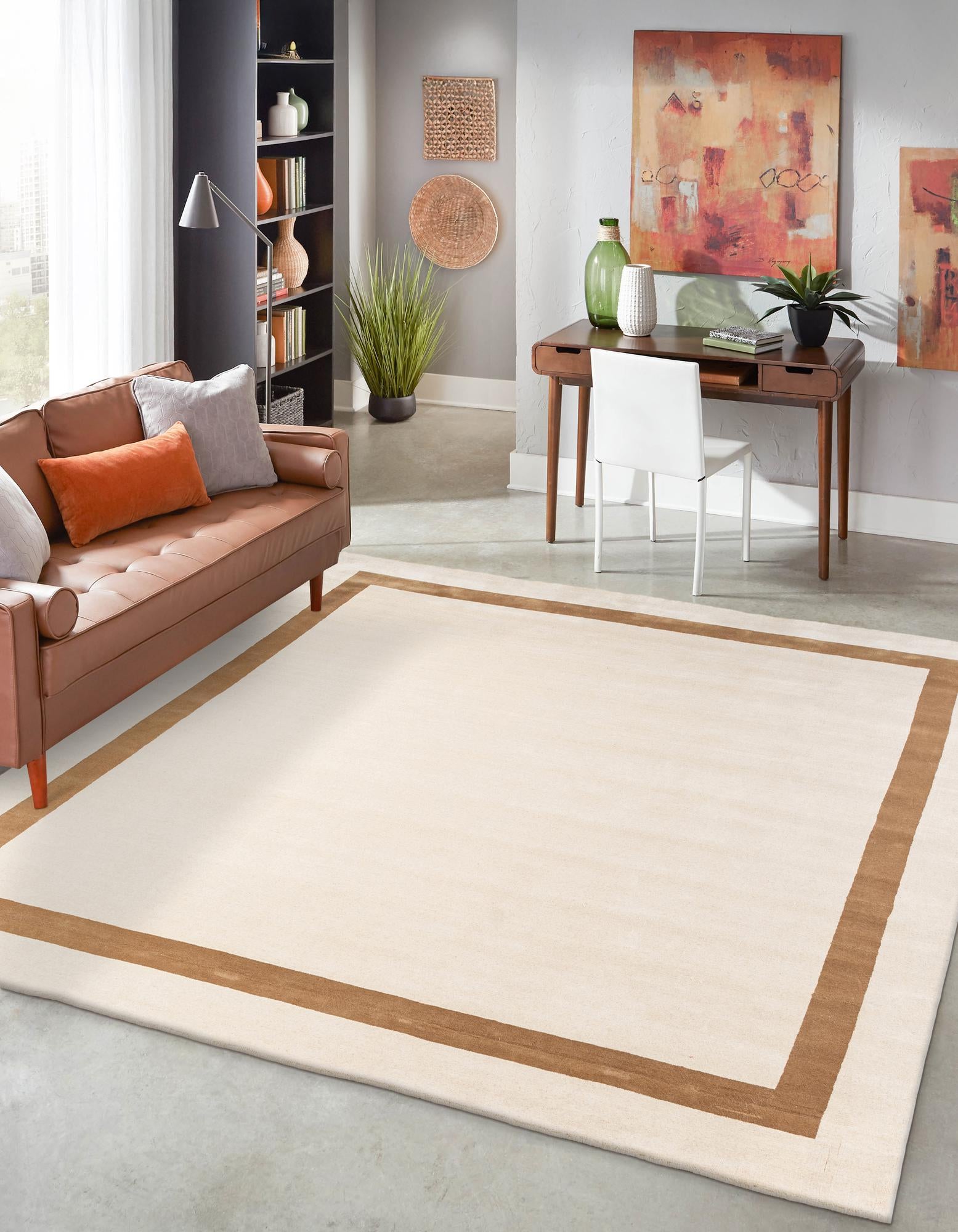10' x 10' Jill Zarin Border Wool Square Rug