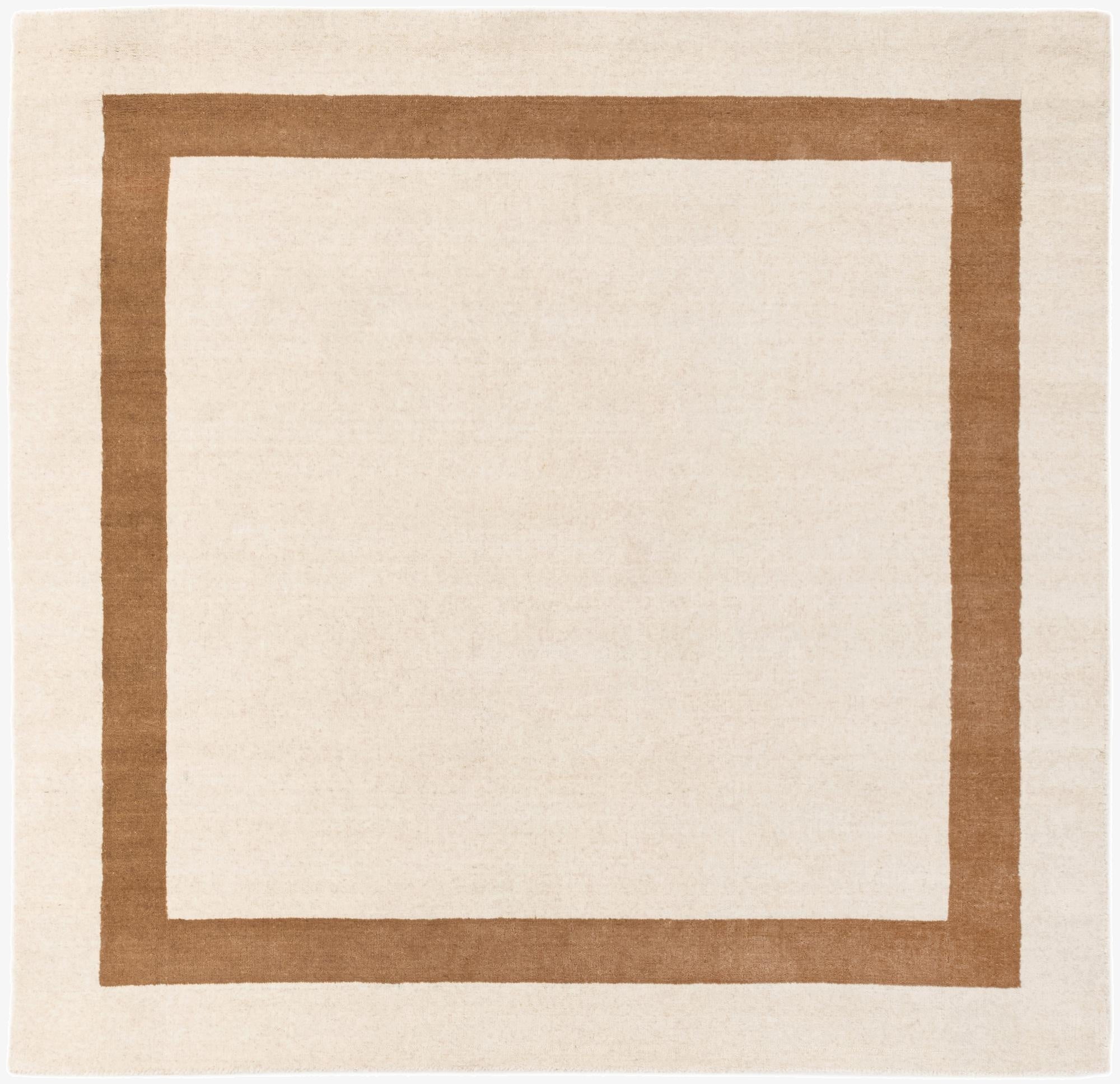 5' 1 x 5' 1 Jill Zarin Border Wool Square Rug