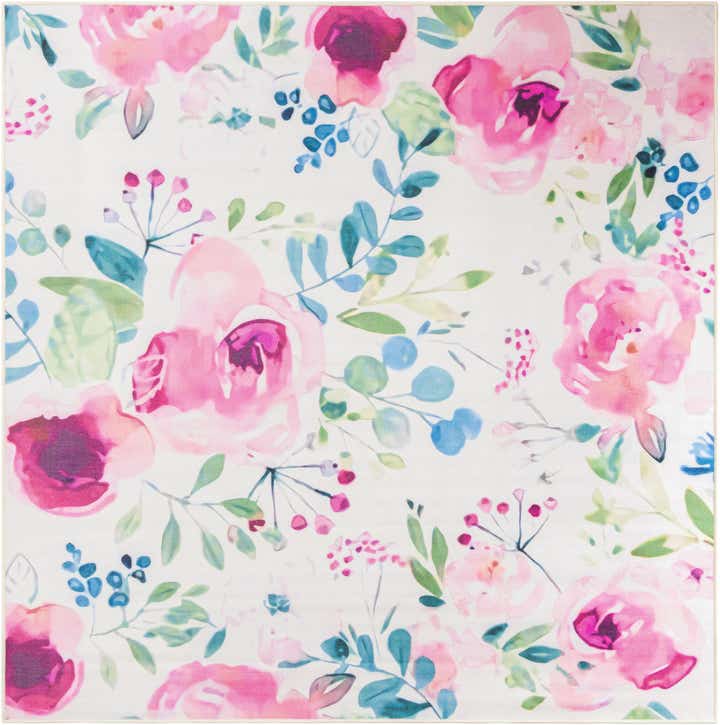 7' 10 x 7' 10 Easy-Clean Jill Zarin Caribbean Indoor / Outdoor Square Rug