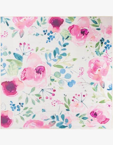 7' 10 x 7' 10 Easy-Clean Jill Zarin Caribbean Indoor / Outdoor Square Rug